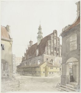 Das Rathaus in Heilsberg von Eduard Gaertner