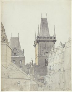 Die Moldaubrücke auf der Prager Kleinseite von Eduard Gaertner