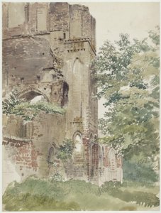 Kloster Lehnin mit einem Portal von Eduard Gaertner