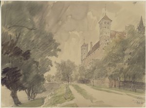 Schloss des Bischofs von Ermeland in Heilsberg von Eduard Gaertner