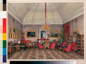 Interieur des Winterpalastes: Das fünfte reservierte Apartment - Das Wohnzimmer von Großfürstin Maria Alexandrowna