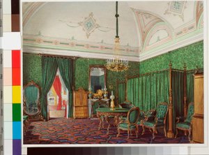 Interieurs des Winterpalastes: Das dritte reservierte Apartment - Ein Schlafzimmer