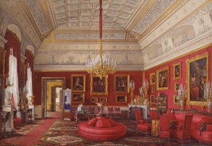 Innenräume des Winterpalastes. Das Erste Reservierte Apartment. Das Große Arbeitszimmer von Großfürstin Maria Nikolajewna