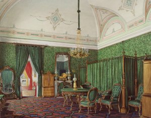 Interieurs des Winterpalastes. Das Dritte Reservierte Apartment. Ein Schlafzimmer (1873)