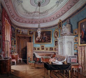 Ansicht des Zimmers von Paul I. in Gatchina