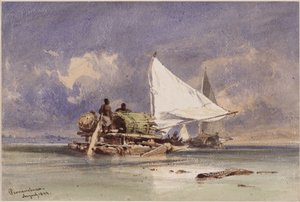 Jangadas auf dem Meer bei Pernambuco