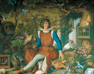 Porträt von Walther von der Vogelweide, aus der Tannhäuser-Saga