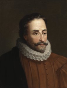 Porträt von Miguel de Cervantes (1547-1616) von Eduardo Balaca y Canseco