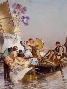 Das neue Lied mit Worten und Musik, von Edoardo Dalbono (Detail) von Eduardo Dalbono