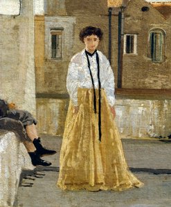 Die Terrasse (Detail) von Eduardo Dalbono