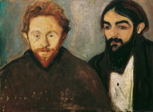 Der Maler Paul Herrmann und der Arzt Paul Contard von Edvard Munch