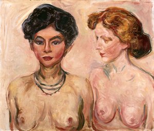 Doppelportrait (Blond und Schwarz)