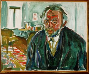 Edvard Munch, Selbstporträt nach der Spanischen Grippe von Edvard Munch