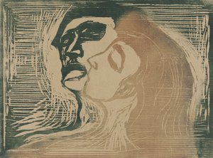 Kopf an Kopf von Edvard Munch
