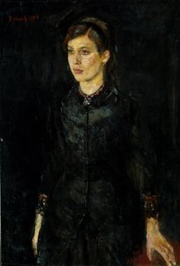 Inger Munch in Schwarz