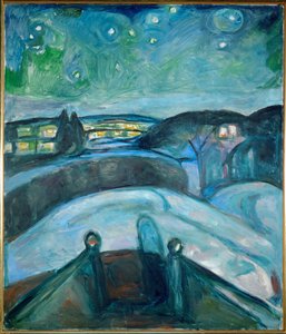 Sternennacht, Ekely von Edvard Munch