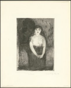 Studie eines Modells von Edvard Munch
