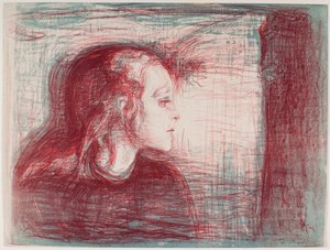 Das kranke Kind I von Edvard Munch