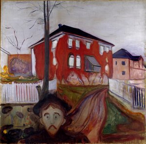 Die rote Weinrebe von Edvard Munch
