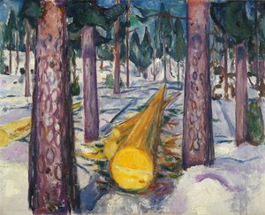 Der gelbe Baumstamm von Edvard Munch