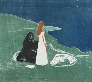 Zwei Frauen am Strand, 1898 von Edvard Munch