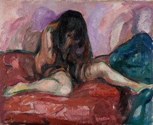 Weinender Akt von Edvard Munch