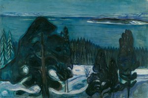 Winternacht von Edvard Munch