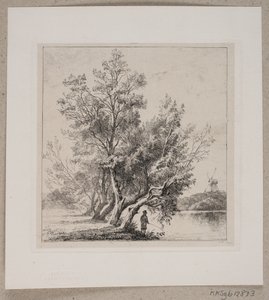 Weidenbäume am Stadtgraben von Edvard Petersen