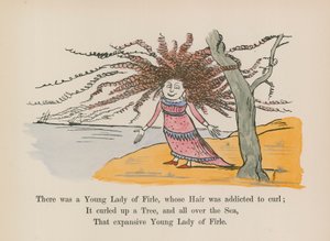 Es war eine junge Dame aus Firle, deren Haar zum Locken neigte