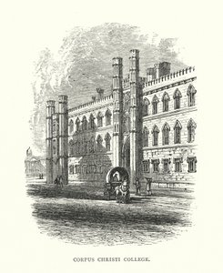 Corpus Christi College (Gravur) von Edward (after) Whymper