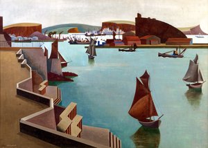 The Cattewater, Plymouth Sound von Edward Alexander Wadsworth