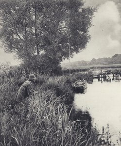 An der Aal-Topf-Brücke in Leckford von Edward Alfred Barton