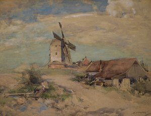 Die Windmühle, ca. 1900-04 von Edward Arthur Walton