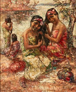 Am Ufer des Irrawaddy von Edward Atkinson Hornel