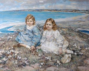 Die Töchter von Bertram F. Roberts von Edward Atkinson Hornel