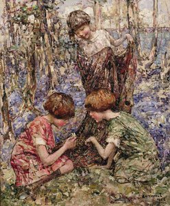 Die Primel-Sammler von Edward Atkinson Hornel