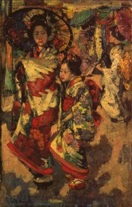 Zwei Geisha-Mädchen