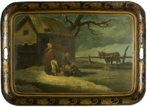Das Eis brechen, ca. 1800 von Edward Bird