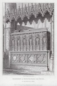 Denkmal von König Eduard III. in der Westminster Abbey von Edward Blore