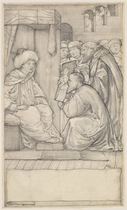 Chaucers Erzählung des Rechtsgelehrten - Entwurf von Edward Burne-Jones