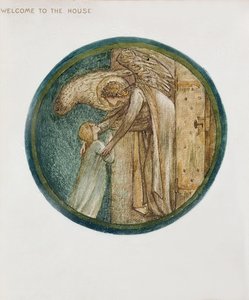 Das Blumenbuch: XXXI. Willkommen im Haus, 1905 (Lithografie mit Gouache auf Papier)