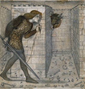 Fliesendesign - Theseus und der Minotaurus im Labyrinth