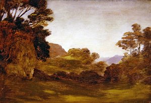 Ein Weg durch eine bewaldete Landschaft