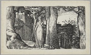 Die Dame mit den Türmen von Edward Calvert