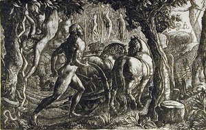 Der Pflüger - Christian pflügt die letzte Furche des Lebens von Edward Calvert