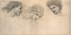 Grausamkeit und Wildheit von Edward Coley (after) Burne-Jones