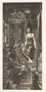 König Cophetua und das Bettlermädchen von Edward Coley (after) Burne Jones