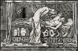 Psyche spioniert von Edward Coley (after) Burne Jones