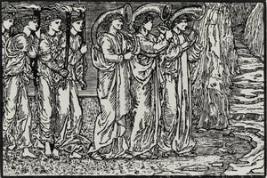 Die Prozession zum Hügel von Edward Coley (after) Burne Jones