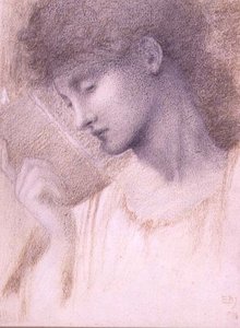 Studie eines Kopfes von Edward Coley Burne Jones
